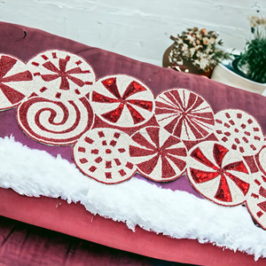 Chemin de table perlé fait à la main pour la maison et les restaurants d'hôtel chemin décoratif en tissu d'aspect royal article de cadeau de Noël - Product Image 3