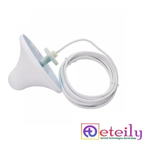 เสาอากาศติดเพดานคุณภาพสูงแบบโพลาไรเซชันแนวตั้ง 2.4GHz 4dBi พร้อมสายเคเบิลสีขาว RG58 (ยาว 3 เมตร) หัวต่อแบบ N Female ผลิตในอินเดีย - Product Image 2