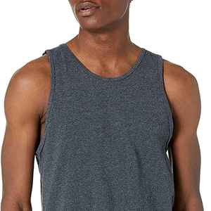 High Quality Custom Men's Sports Tank <b>Top</b> Breathable 100% Cotton Eco-Friendly <b>Sequined</b> Decoration Quick Dry Wholesale Logo Color - Product Image 6