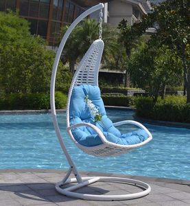 OEM Outdoor Rattan <b>Swing</b> Chair Patio Hanging Chair Durable Strong <b>Frame</b> Garden Furniture for Balcony Hotel Garden Projects Bulk - Product Image 2