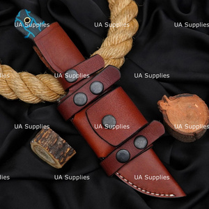 Couteau de Bushcraft à Lame Fixe en Acier Damas, Pointe Tombante, Manche G10 Micarta, Longueur Totale 10, pour Camping en Plein Air - Vente en Gros UA Supplies - Product Image 5