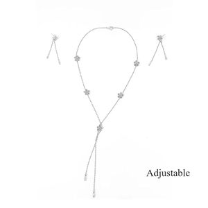 Ensemble de collier en pierre de marcassite en argent Sterling 925 pour femmes et filles bijoux en argent élégants avec boucles d'oreilles assorties élégantes - Product Image 4