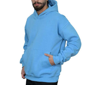 OEM Custom Front Logo Digital Printed Breathable Quick Dry Fleece Fabric Polyester/Cotton Regular Fit Casual Men's Winter <b>Hoodie</b> - Product Image 4