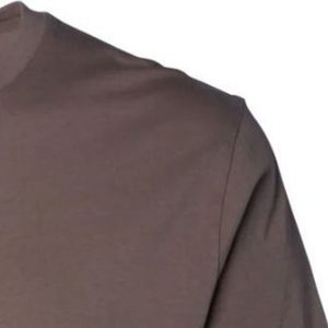 T-shirt homme marron uni à col rond et manches courtes en coton doux, décontracté, basique, léger, respirant, pour l'été, usage quotidien, personnalisable - Product Image 2