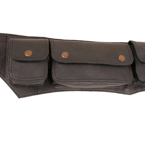 Sac banane élégant et professionnel en cuir véritable de qualité supérieure, avec fermeture éclair, durable, ajusté et imperméable - Product Image 4