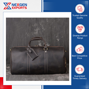 กระเป๋าเดินทางหนัง PU คุณภาพสูง ดีไซน์โดดเด่น ความจุเยอะ ผลิตในอินเดีย กันน้ำ เหมาะสำหรับผู้ซื้อจำนวนมาก ราคาถูก - Product Image 3