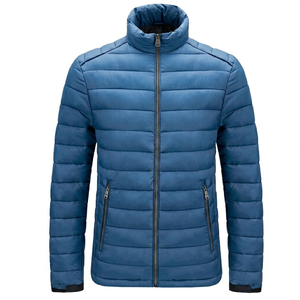 <b>Soft</b> <b>Shell</b> Breathable Water-repellent Waterproof Eco-Friendly Canvas Quilted <b>Jacket</b> Lightweight <b>Men</b> Plain Dyed Puffer <b>Jackets</b> - Product Image 1