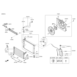 G80 Nouvelles pièces et accessoires pour voitures et camions 25470D2550 - Product Image 1
