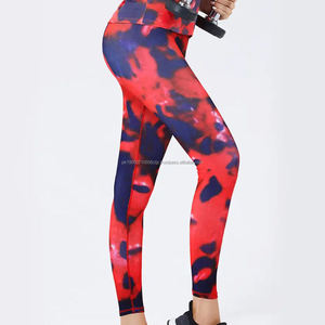 กางเกงโยคะสำหรับผู้หญิงกางเกงโยคะพิมพ์ลายเสือดาวออกแบบได้ตามต้องการ - Product Image 5