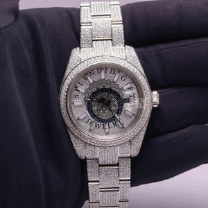 Reloj de Diamantes de Lujo, un Regalo Espléndido, con Movimiento de Cuarzo ETA, Caja de 28 mm, Esfera de Cristal de Zafiro, Correa de Moissanita/Plata, Diseño Discreto - Product Image 1