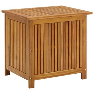 Boîte de rangement en bois d'acacia rustique moyen, en bois d'acacia massif avec finition rustique pour abris et rangements - Product Image 2