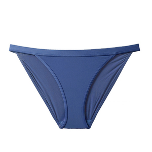 Culottes Bikini Femme Taille Basse Sans Couture Couleur Unie en Spandex et Nylon Tricoté de Qualité Supérieure Style Basique Vente en Gros - Product Image 3