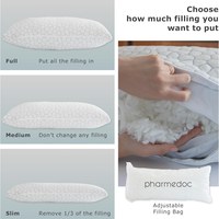 Oreiller ergonomique en mousse à mémoire de forme déchiquetée réglable pour dormeurs latéraux, oreiller de lit personnalisé OEM ODM, oreiller en mousse à mémoire de forme déchiquetée fabriqué en usine
