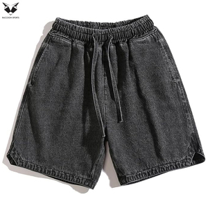Pantalones Cortos de Mezclilla para Hombre, Estilo Moderno, Transpirables, Verano, Denim Desgastado, Personalizados, Estilo Urbano, Corte Holgado - Product Image 5