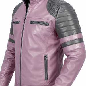 Solid Color Breathable Men Clothing <b>Leather</b> <b>Jacket</b> With Custom Private Label High Quality Casual Winter Style <b>Long</b> Sleeve Design - Product Image 2