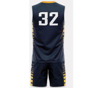 Conjunto de Pantalones Cortos y Camiseta de Baloncesto Universitario para Hombre, al por Mayor, Duradero, Transpirable, de Poliéster, Ropa Deportiva de Entrenamiento, Tallas Grandes, Conjunto de Verano - Product Image 6