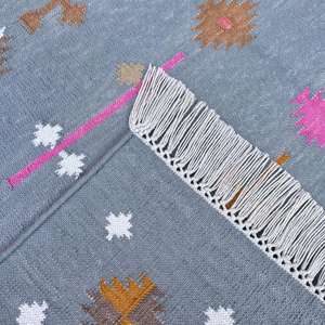 Durable Versatile Artisanal Cotton Dhurrie <b>Rugs</b> <b>Boho</b> Inspired Home Decor Set-007 - Product Image 3