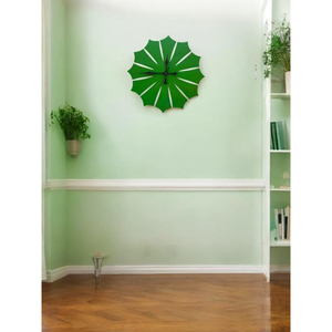 Nordic Style Green Origami <b>Wall</b> <b>Clock</b> Creative Geometric Silent Timepiece <b>Modern</b> Luxury 3D Paper Craft <b>Clock</b> For Living Room Off - Product Image 1