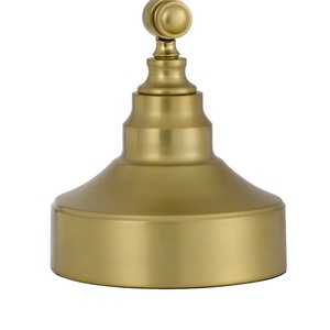 High End Brass <b>Table</b> <b>Lamp</b> with Heavy Round <b>Base</b>, Luxury Nightstand Lighting Solution - Product Image 5