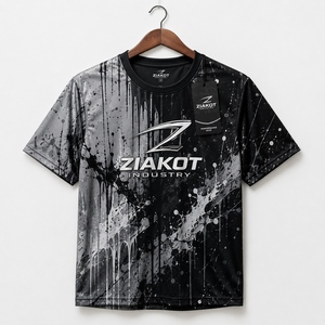 Camiseta de Manga Larga ZIAKOT para Hombre, Diseño Nuevo, Personalizada, con Estampado 3D de Palmeras Hawaianas en Azul Marino y Rosa - Product Image 5