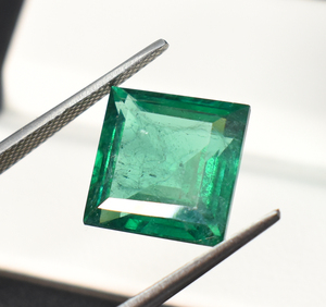 Emerald Green Square Princess Cut Shape 5 mm SIZE Loose Stones Nanocrystal Gemstones Lab Created Emerald Nanosital - Product Image 3