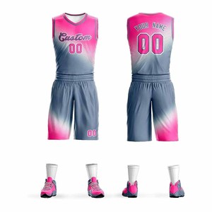 ชุดบาสเก็ตบอลสั่งทำได้ พร้อมชื่อ เบอร์ และโลโก้  แบบพิมพ์ลาย sublimation เสื้อและกางเกงบาสเก็ตบอล - Product Image 3