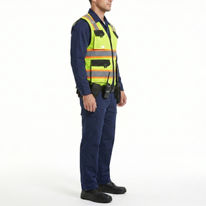 Nouvelle arrivée, gilet de travail haute visibilité personnalisé avec logo pour hommes, professionnel, certifié CE, séchage rapide, réfléchissant, toutes tailles, faible MOQ - Product Image 3