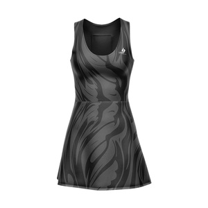 Personalized Digital Printed Team Name Women's Summer Tennis Athletic Kit Sleeveless 100% Polyester Slim Fit Breathable Dress - Product Image 4