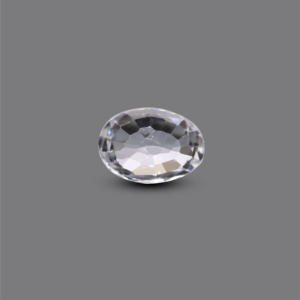 Oval Cut 4.25 Carat Premium White Zircon Loose Gemstone Lab Created Synthetic for Fine Jewelry - Product Image 2