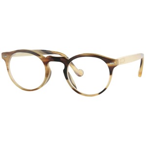 Lunettes rondes en corne de buffle, monture optique vintage faite à la main, légères, de luxe, unisexes - Product Image 4