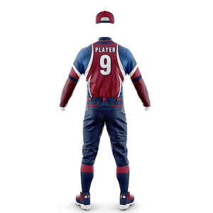 Baseball Uniform Good Quality Quick Dry 100% Polyester Softball Uniform Set Wear Set Crewneck Button <b>down</b> Shirt & <b>Pants</b> - Product Image 3