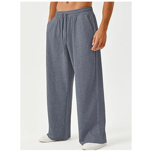 Pantalones Deportivos Casuales de Verano para Hombre, Corte Recto Regular, Estilo Vintage, Cintura Ajustable, 100% Algodón, Ecológicos, Antiarrugas, de Secado Rápido - Product Image 2
