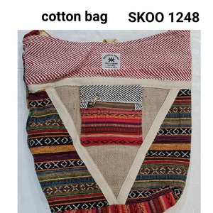 Cotton Embroidery Multi Color Bow Flowers Two Fashion Unisex Indian <b>Boho</b> <b>Bags</b> Traditional Digital Looking High Quality Products - Product Image 6
