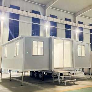 Maison préfabriquée modulaire moderne, petite, 2 à 3 chambres, 20 à 40 pieds, mobile de luxe, pour bureau, habitation, extensible, conteneur - Product Image 1