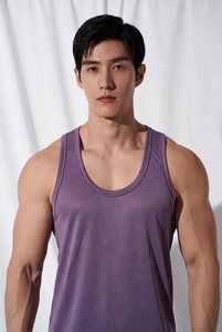 2026 Top Selling Workout Fitness Running Clothing <b>Vest</b> Singlets <b>Stringer</b> Shirt Gym Wear Men Tank Top - Product Image 2
