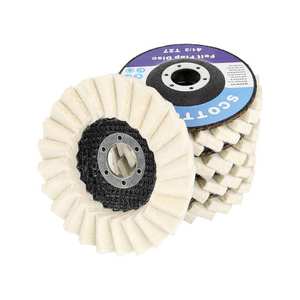 Disco Abrasivo de Fieltro de Alta Resistencia para Pulir Metal, Eliminar Óxido y Preparar Superficies, Herramienta de Acabado de Precisión - Product Image 2
