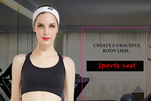 Soutien-gorge de sport corail pour femme avec bretelles croisées, col rond, maintien moyen, respirant, sans coutures, pour le fitness - Product Image 5