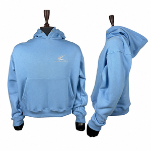 Sudadera con Capucha para Hombre, Bordada, con Estampado Digital, Efecto Desgastado, para Otoño, 430 GSM, 100% Algodón, de Secado Rápido, Venta al Por Mayor - Product Image 1