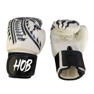 Guantes de Boxeo de Entrenamiento al por Mayor, con Logotipo Personalizado, Dedos Completos, Antideslizantes, Cierre de Gancho y Bucle, de Cuero de Alta Calidad - Product Image 1