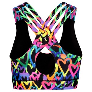 เสื้อชั้นในกีฬาผู้หญิงแบบ OEM สั่งทำพิเศษ ผ้าเนื้อแน่น ป้องกันแบคทีเรีย ระบายอากาศ แห้งเร็ว ซัพพอร์ตสูง ดีไซน์ไขว้หลังแบบ Racerback สำหรับโยคะ - Product Image 4