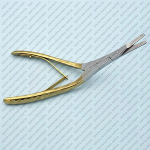 Cerkes Caplan Nasal Septum Scissor 8 Inches Manual Double Action Serrated <b>Tungsten</b> Carbide rhinoplasty ENT Surgical Instruments - Product Image 3