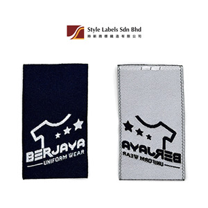 Étiquettes tissées personnalisées de qualité supérieure en damassé avec découpe thermocollante et bordure laser, rectangulaires, lavables, pour sacs de vêtements et logos de marque - Product Image 2