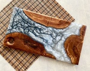 เขียงไม้เคลือบอีพ็อกซี่ทันสมัยสำหรับเชฟที่บ้าน เขียงไม้เนื้อแข็งเคลือบอีพ็อกซี่สำหรับเตรียมอาหาร - Product Image 4