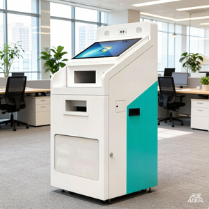 Kiosque d'impression photo instantanée interactif, kiosque d'impression de documents A4 en libre-service avec imprimante HP Lazerjet et capacité de 800 feuilles - Product Image 3