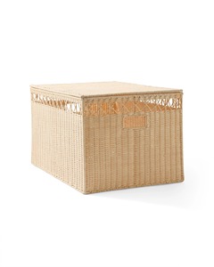 Cesta de Almacenamiento con Tapa de Mimbre Moderna y Ecológica Farley para Uso Multiusos - Product Image 2