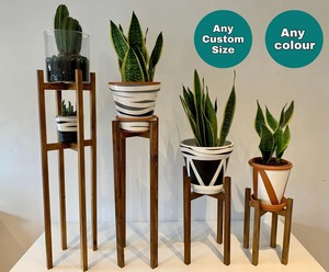 Jardinière en bois massif de qualité supérieure, pour l'intérieur et l'extérieur, pot de fleurs décoratif pour jardin, conteneur rustique pour la maison et la terrasse - Product Image 3