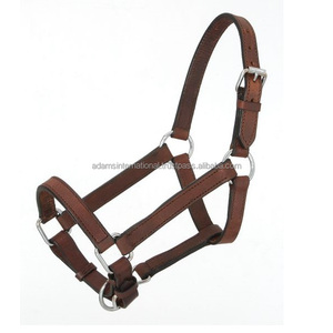 Cabestro de caballo de cuero marrón oscuro de primera calidad de la mejor calidad con ajuste de directo del fabricante estilo de sillín inglés - Product Image 1
