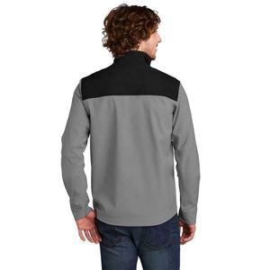 Veste Softshell de sport décontractée pour homme, doublée polaire d'hiver, logo personnalisé, deux couleurs combinées, légère, dernier motif avec logo - Product Image 4