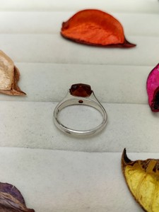 Bague en Quartz Céleste Marron, Bijou Élégant en Cristal, Cadeau Tendance pour Femmes et Filles, Bague de Fiançailles Unique - Product Image 6