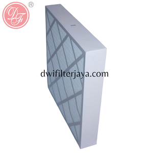 แผ่นกรองอากาศแบบจีบ H13 6 8 11 13 14 15 กรอบอะลูมิเนียม สำหรับระบบปรับอากาศ HVAC - Product Image 1